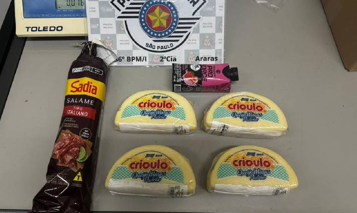 FURTO EM SUPERMERCADO TERMINA COM PRISÃO EM ARARAS SP