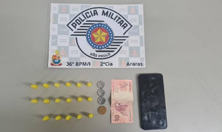 MENOR É APREENDIDO POR TRÁFICO DE DROGAS NO BAIRRO NARCISO GOMES EM ARARAS