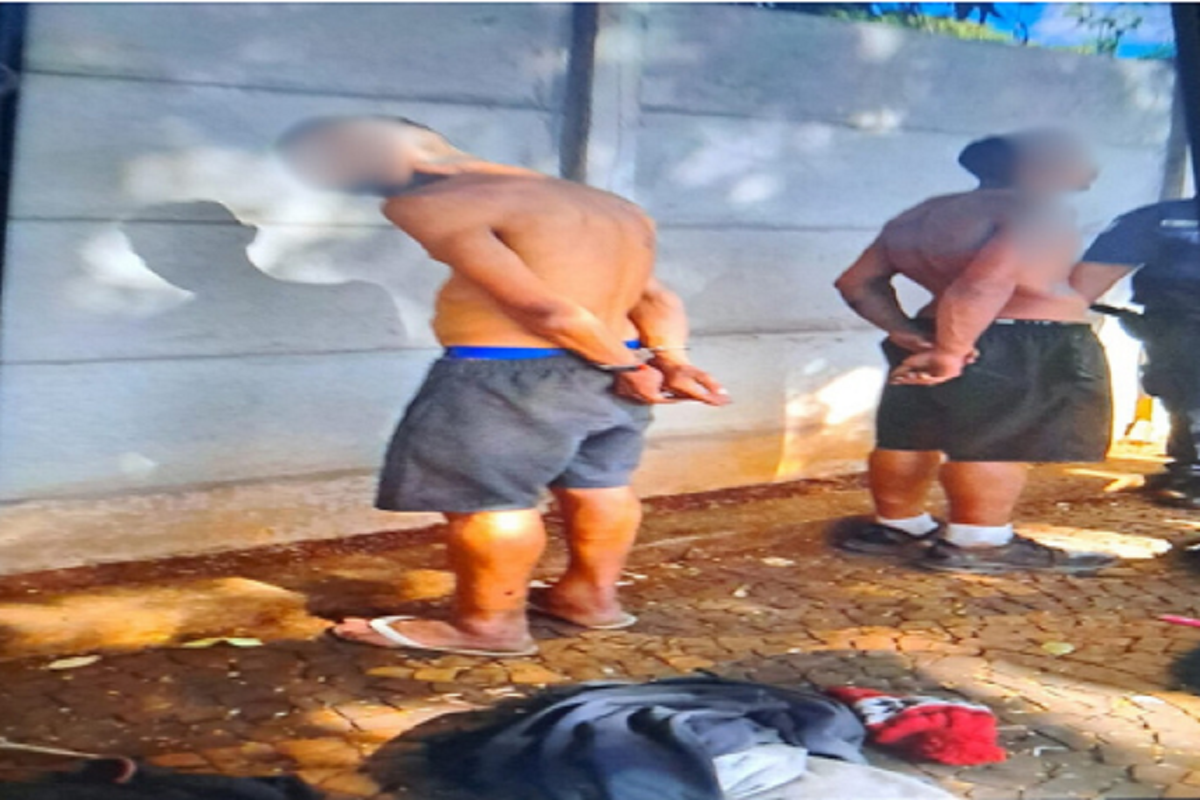 DOIS INDIVÍDUOS SÃO DETIDOS PELA GCM APÓS FURTO EM RESIDÊNCIA EM CONSTRUÇÃO DE ARARAS SP