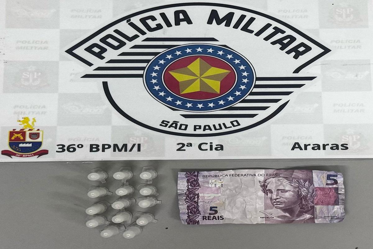 INDIVÍDUO É PRESO EM FLAGRANTE NO BAIRRO PARQUE INDUSTRIAL EM ARARAS SP