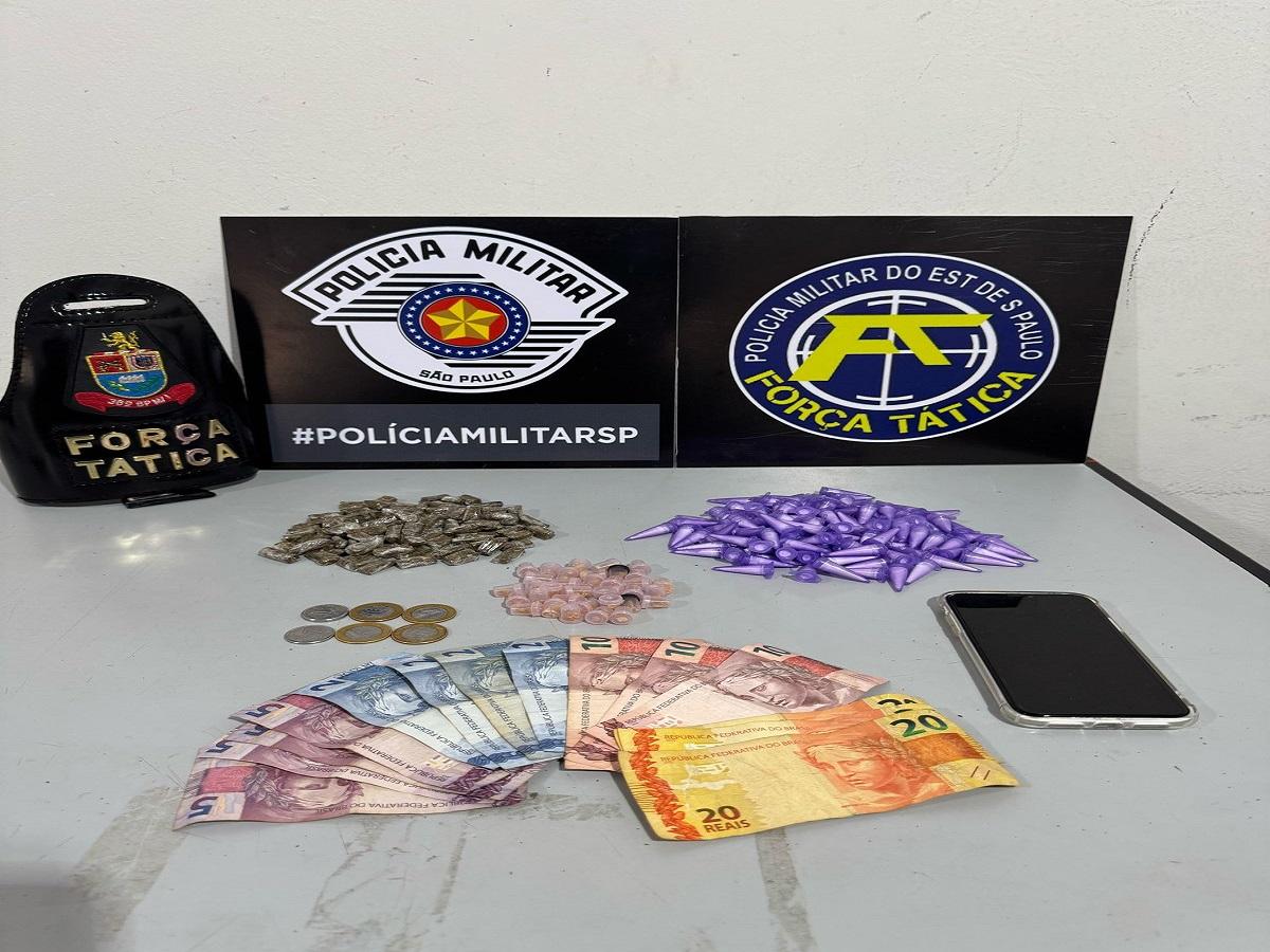 MENOR DE IDADE É LEVADO A FUNDAÇÃO CASA APÓS SER DETIDO PELA POLÍCIA MILITAR COM DROGAS, IPHONE E DINHEIRO EM LEME SP