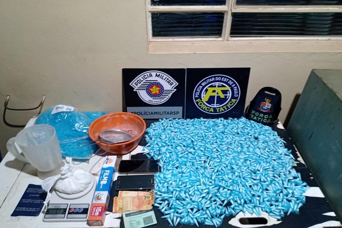 POLÍCIA MILITAR APREENDE GRANDE QUANTIDADE DE COCAÍNA EM LEME SP