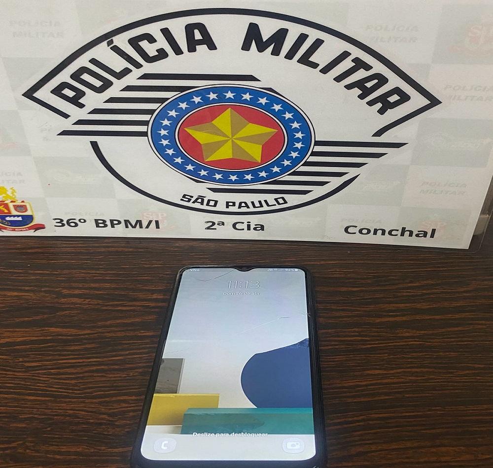 INDIVÍDUO FURTA CELULAR EM POSTO DE COMBUSTÍVEL E ACABA DETIDO PELA POLÍCIA MILITAR EM CONCHAL SP