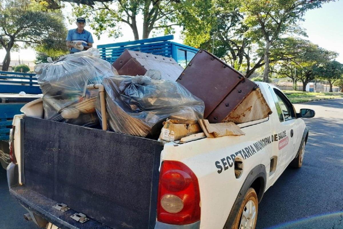 Arrastão da dengue: 2 toneladas de materiais foram retiradas do Parque Industrial