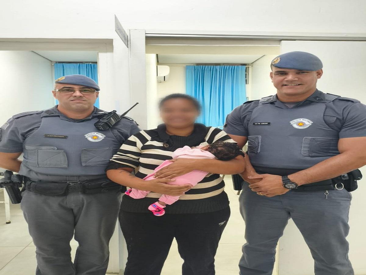 CABO JÚNIOR DA POLICIA MILITAR DE LEME SALVA BEBÊ ENGASGADO EM LEME SP