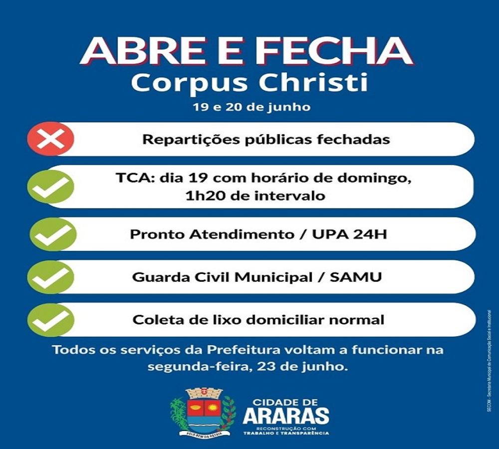 Corpus Christi: veja o que abre e fecha no feriado - Rádio Interativa ...
