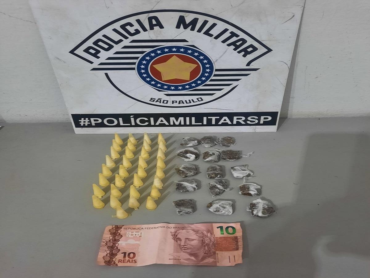 INDIVÍDUO TENTA FUGIR DA POLÍCIA MILITAR MAS ACABA DETIDO EM LEME SP