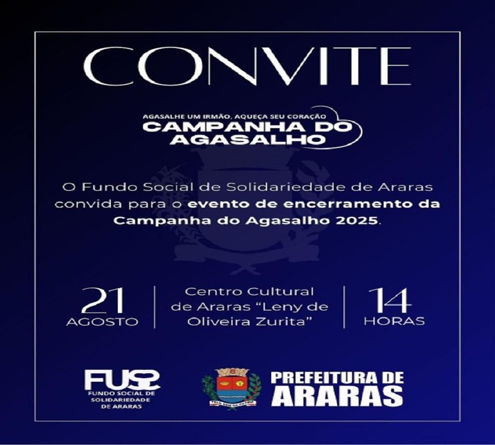 Fuss organiza evento de encerramento da Campanha do Agasalho 2025