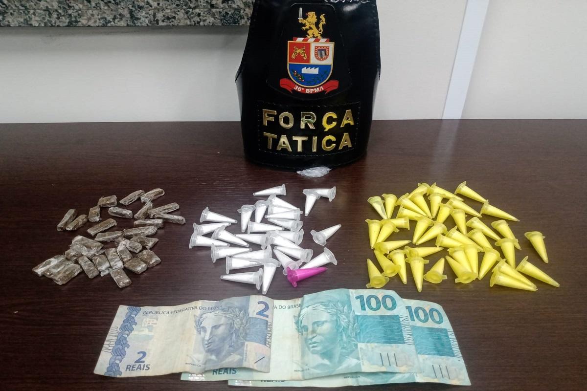INDIVÍDUO É PRESO PELA POLÍCIA MILITAR APÓS TENTATIVA DE FUGA EM LEME SP
