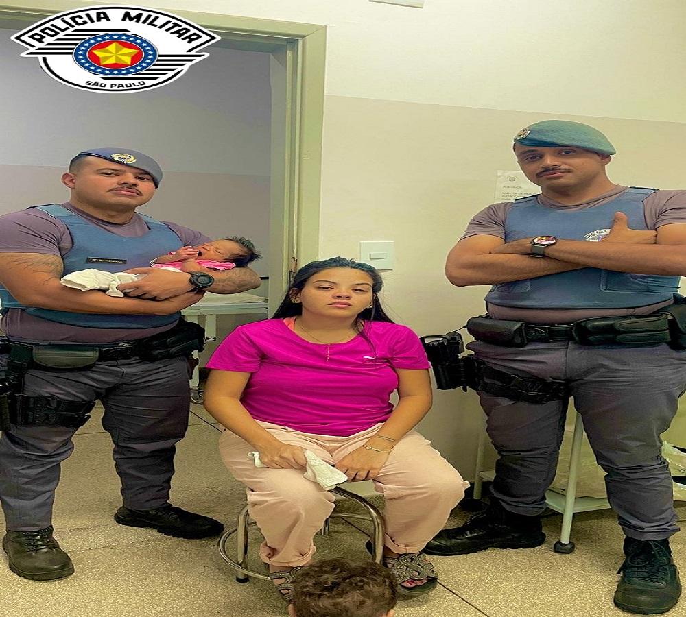 BEBÊ ENGASGADO É SALVO PELA POLÍCIA MILITAR