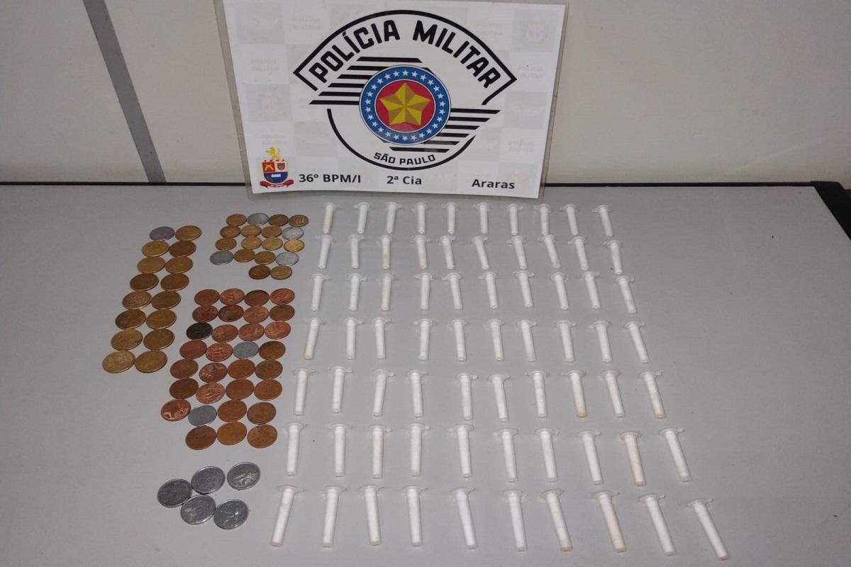 INDIVÍDUO É PRESO PELA POLÍCIA MILITAR NA ZONA LESTE DE ARARAS SP