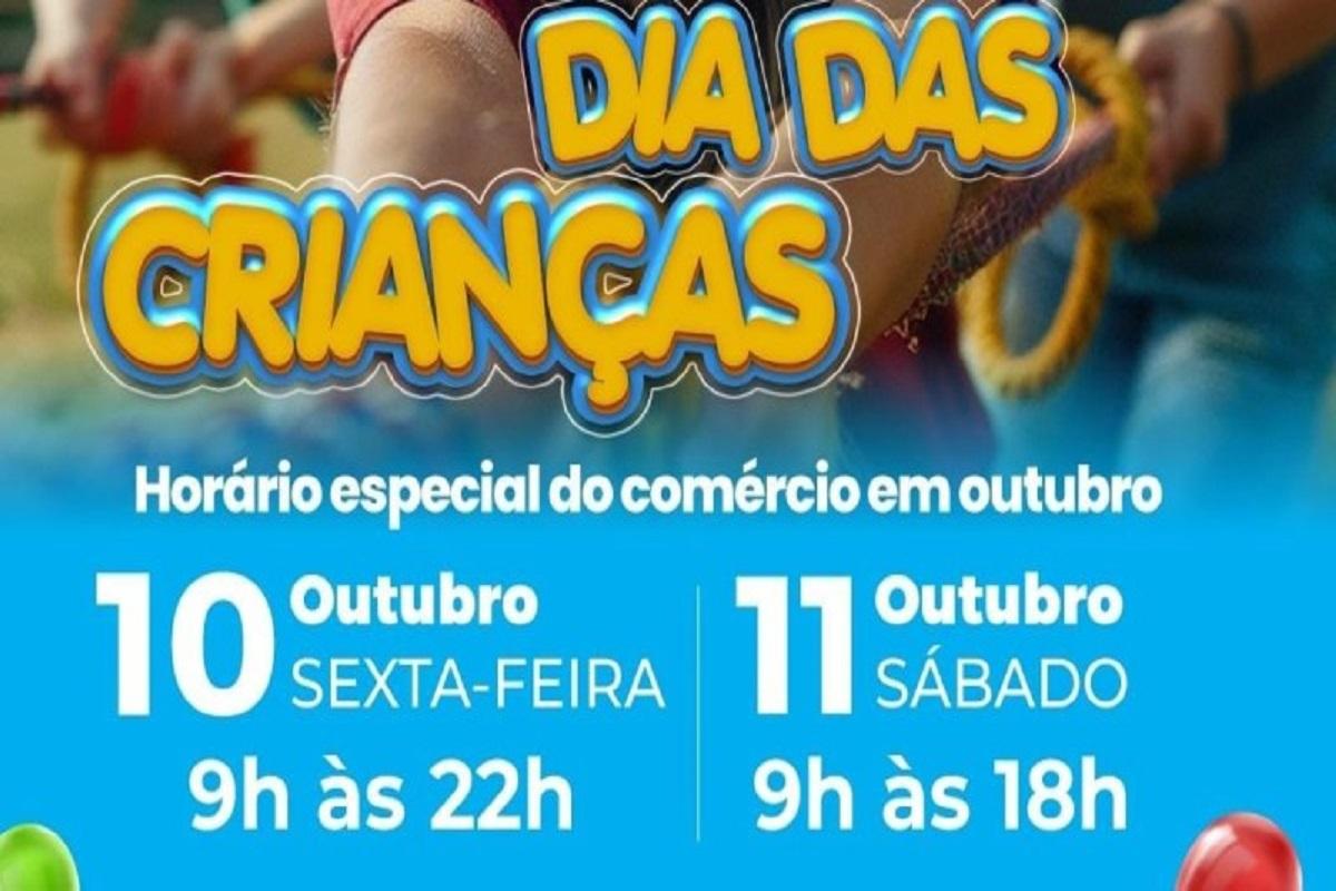 Comércio de Araras terá horário especial de Dia das Crianças