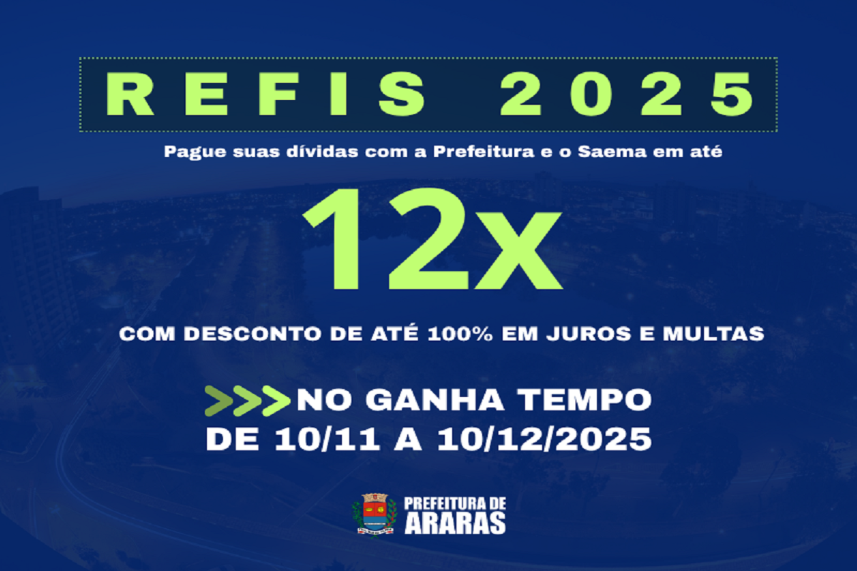 Refis 2025: adesões seguem até 10 de dezembro
