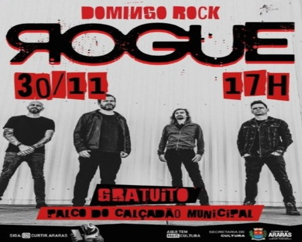 Show de rock fecha a programação cultural de novembro