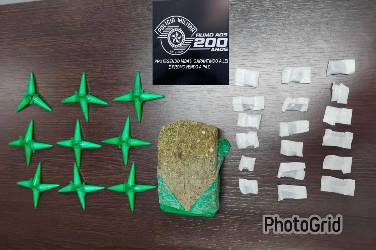 DOIS HOMENS SÃO PRESOS POR TRÁFICO DE DROGAS E DIREÇÃO PERIGOSA APÓS PERSEGUIÇÃO EM LEME SP