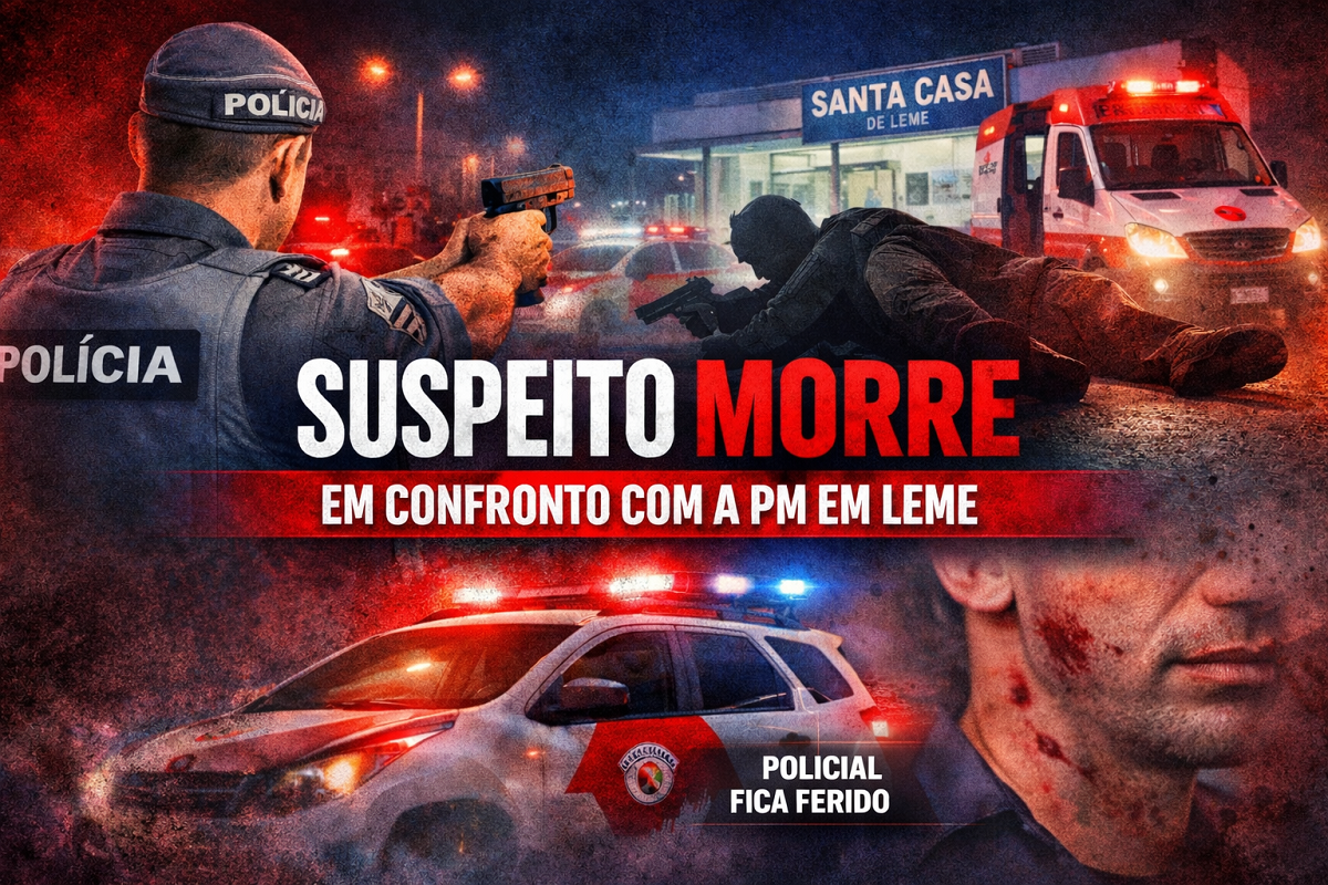 INDIVÍDUO MORRE APÓS ENTRAR EM LUTA CORPORAL COM POLICIAL MILITAR EM LEME SP