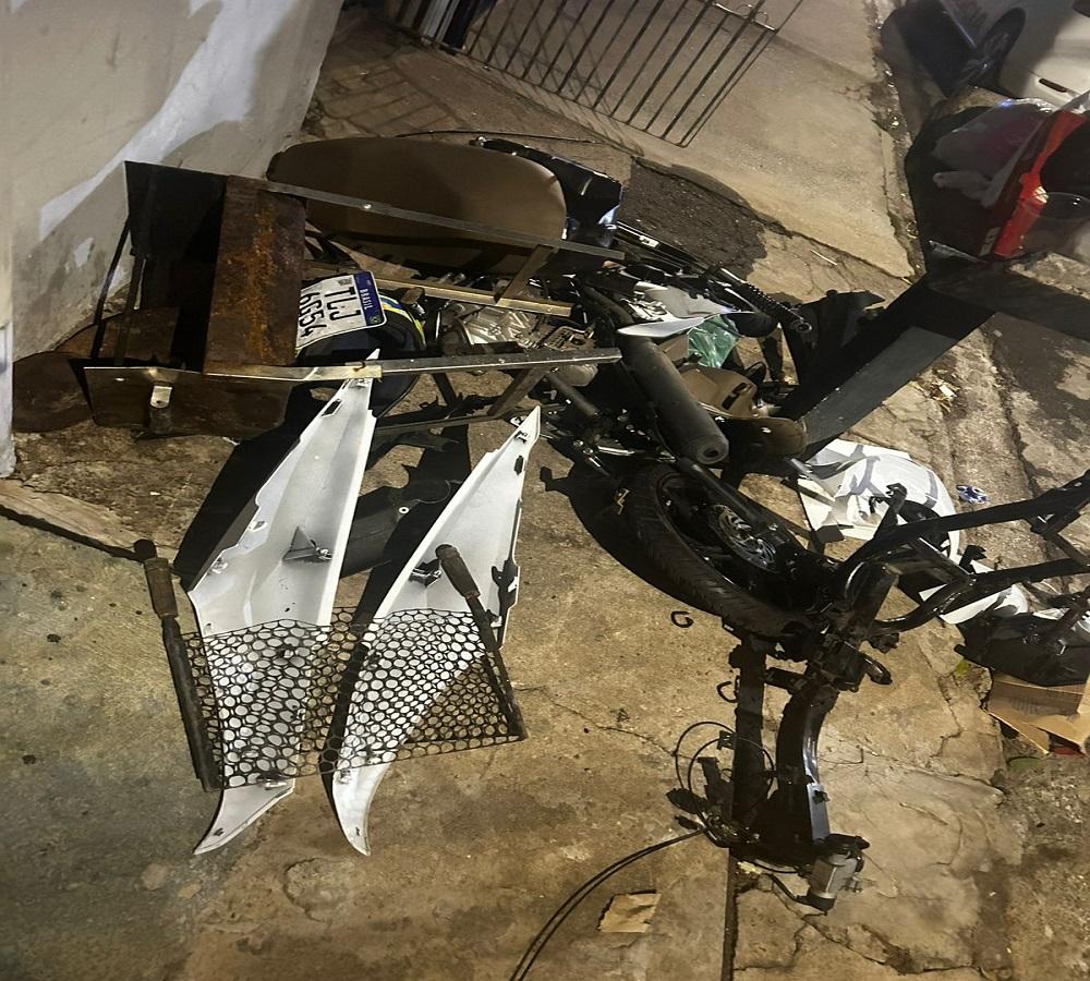 PM apreende motocicleta furtada durante averiguação de receptação em Limeira SP