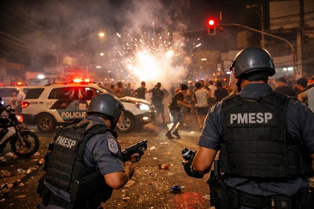 POLÍCIA MILITAR DISPERSA “PANCADÃO” E DESOBSTRUI VIA DURANTE OPERAÇÃO IMPACTO