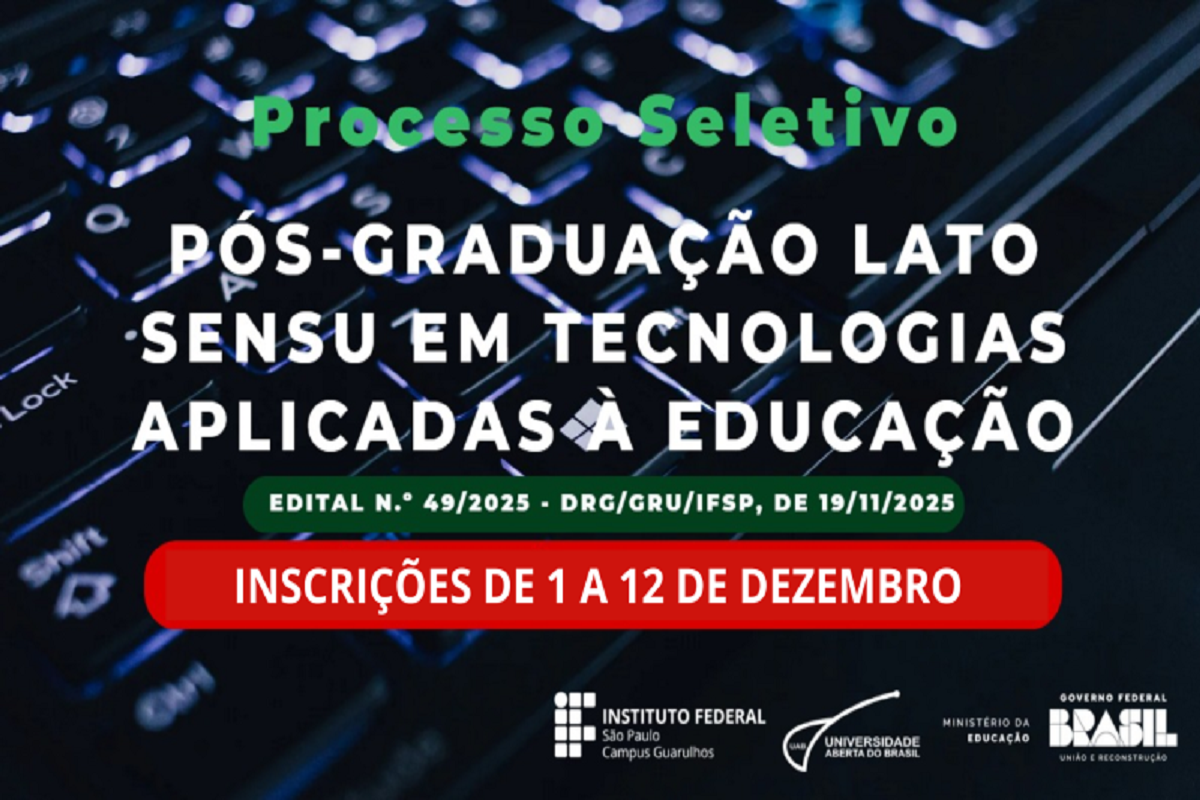 Pós em Tecnologias Aplicadas à Educação tem inscrições abertas