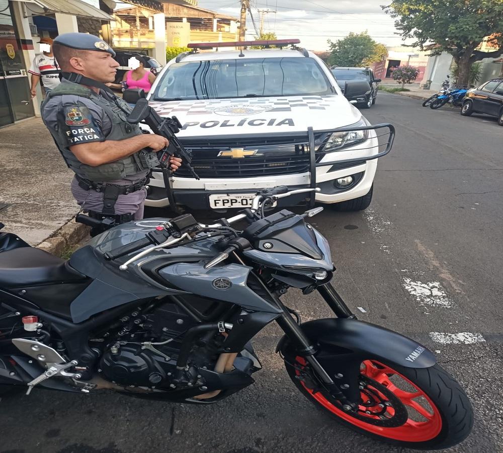 Polícia Militar apreende motocicleta furtada durante Operação Impacto em Limeira SP