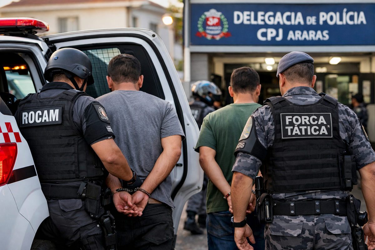 POLÍCIA MILITAR CAPTURA DOIS PROCURADOS PELA JUSTIÇA EM ARARAS