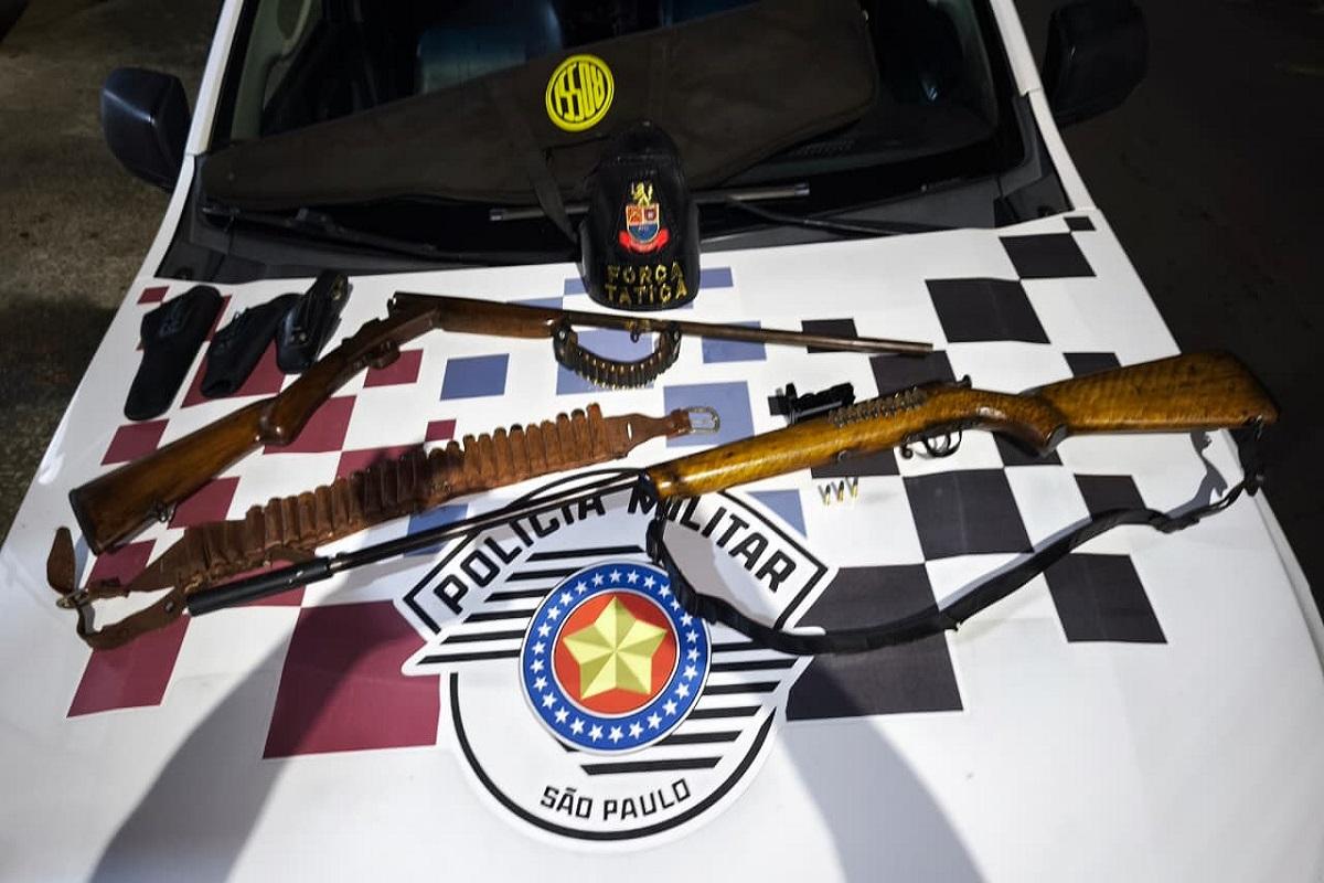 POSSE ILEGAL DE ARMAS E MUNIÇÕES É FLAGRADA PELA POLÍCIA MILITAR EM LIMEIRA SP