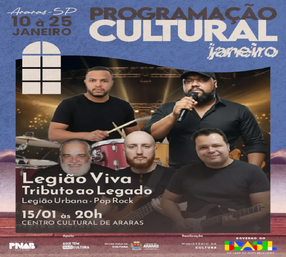 Teatro, circo e show de rock são parte da programação cultural do fim de semana