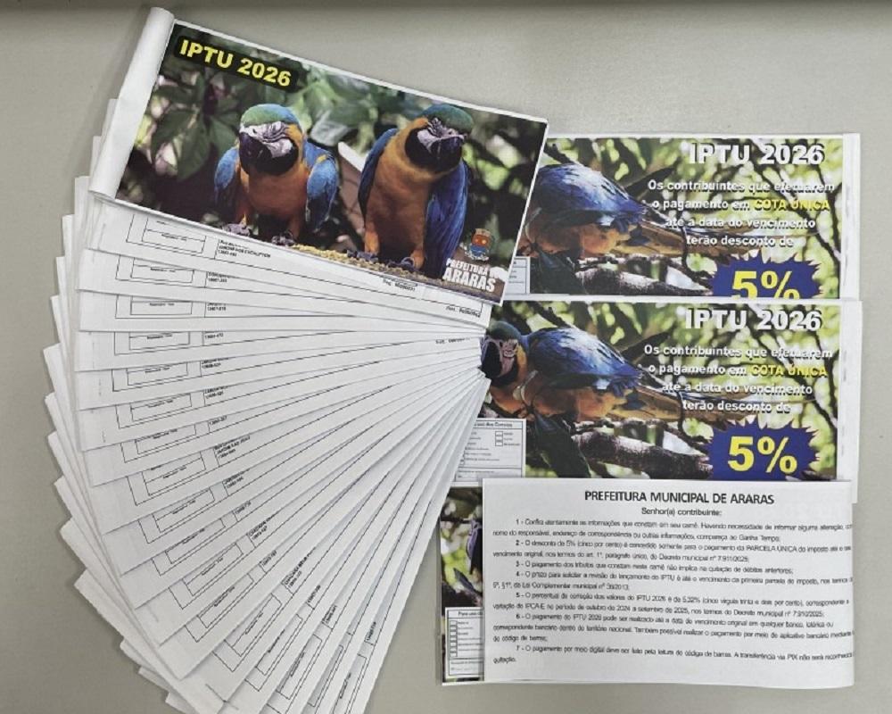 IPTU 2026 está disponível para pagamento no site da Prefeitura