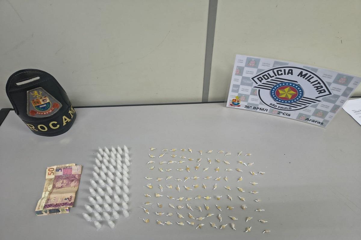 POLÍCIA MILITAR PRENDE SUSPEITO NO PARQUE INDUSTRIAL EM ARARAS SP