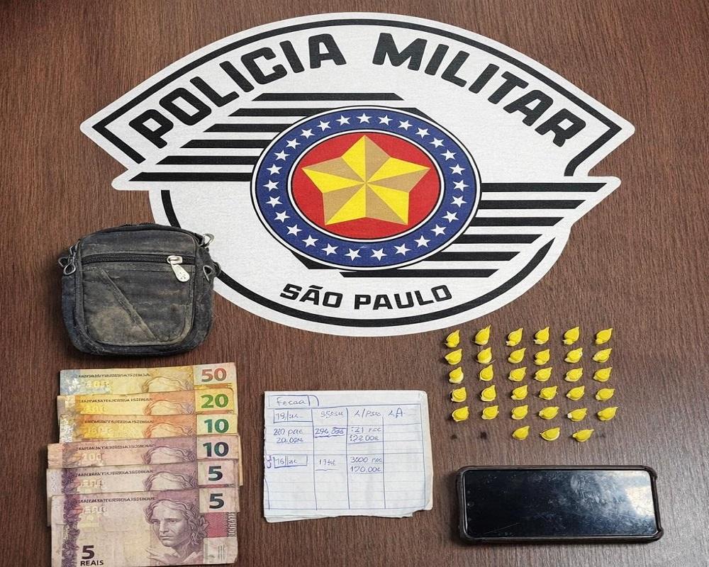 Homem é preso por tráfico durante Operação Impacto Força Total em Leme sp