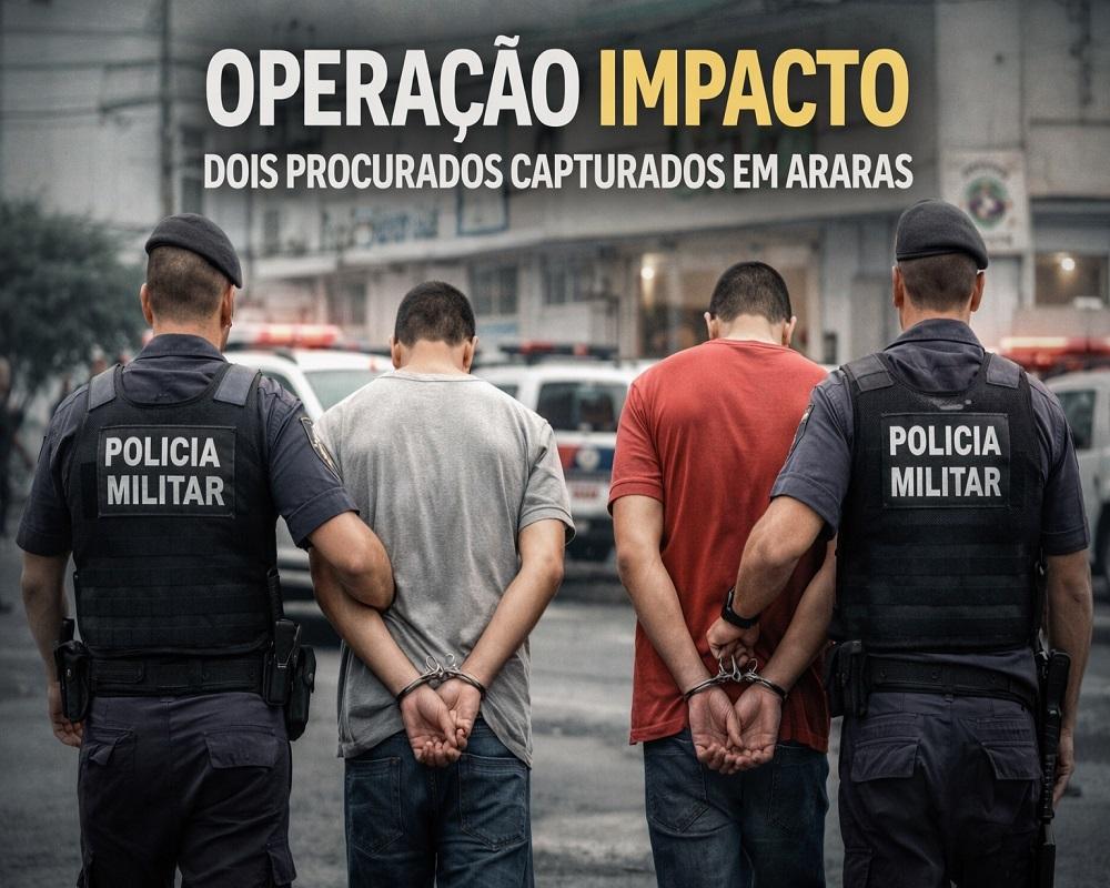 Polícia Militar captura dois procurados pela Justiça durante Operação Impacto em Araras
