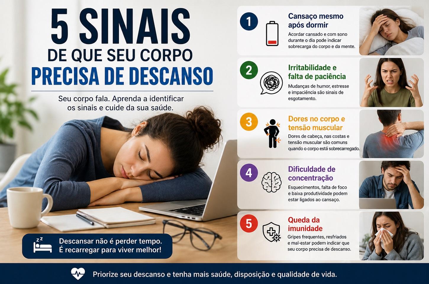5 Sinais de que Seu Corpo Precisa de Descanso