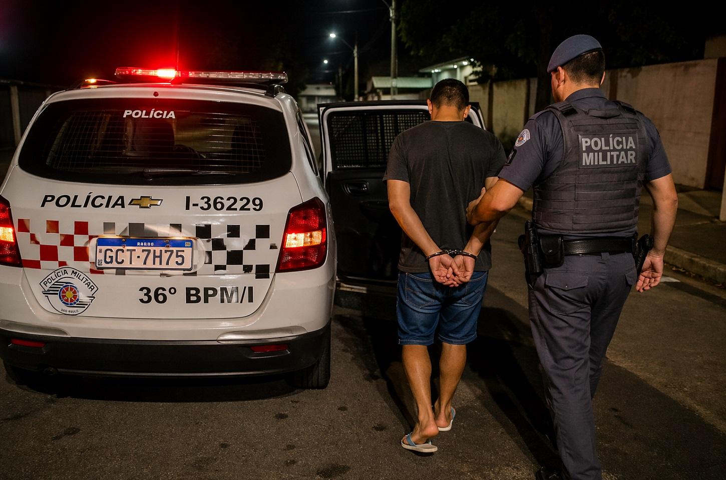 Homem procurado pela Justiça é localizado durante patrulhamento no Jardim José Ometto, em Araras