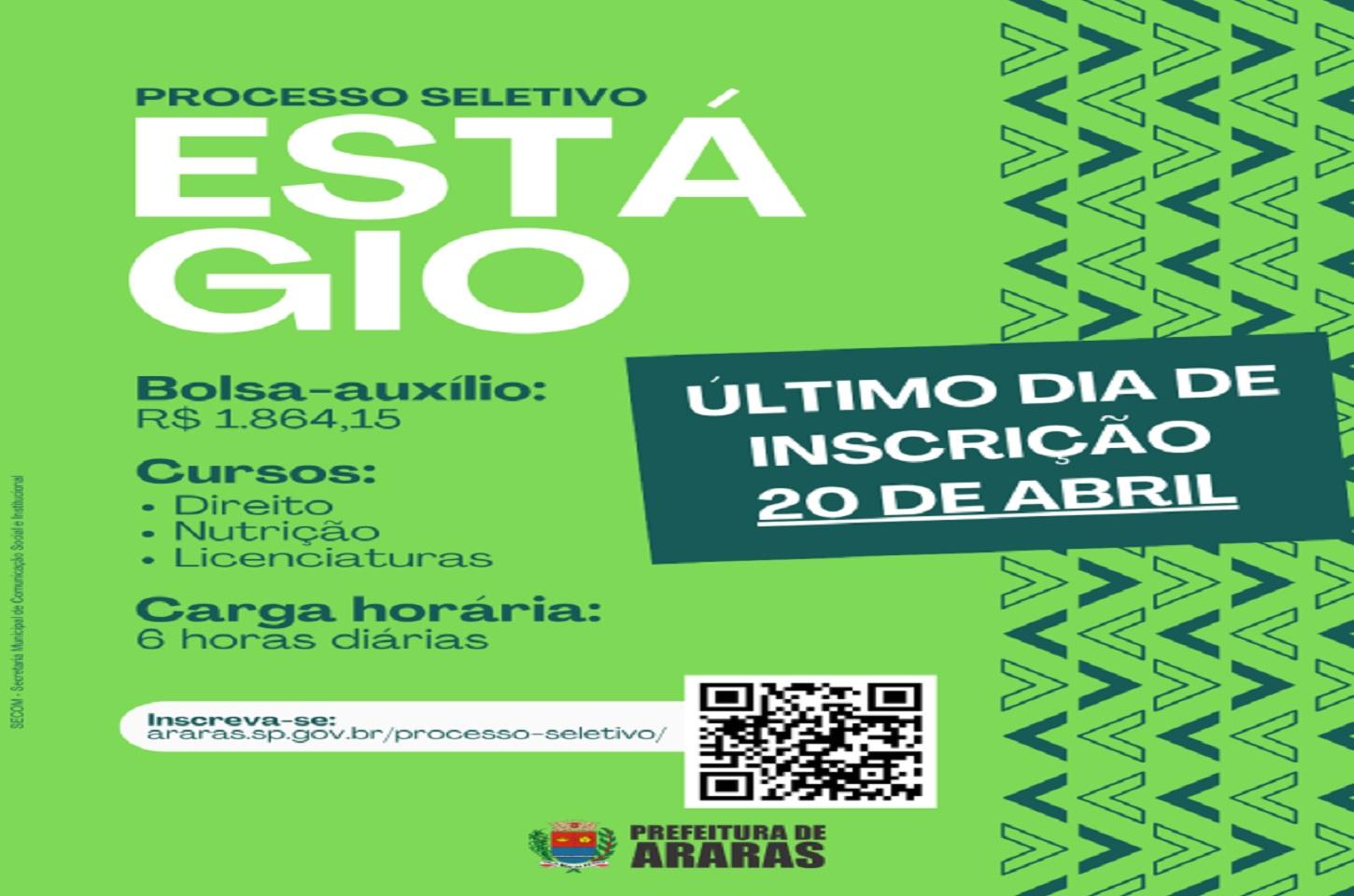 Prefeitura abre processo seletivo para estágio remunerado