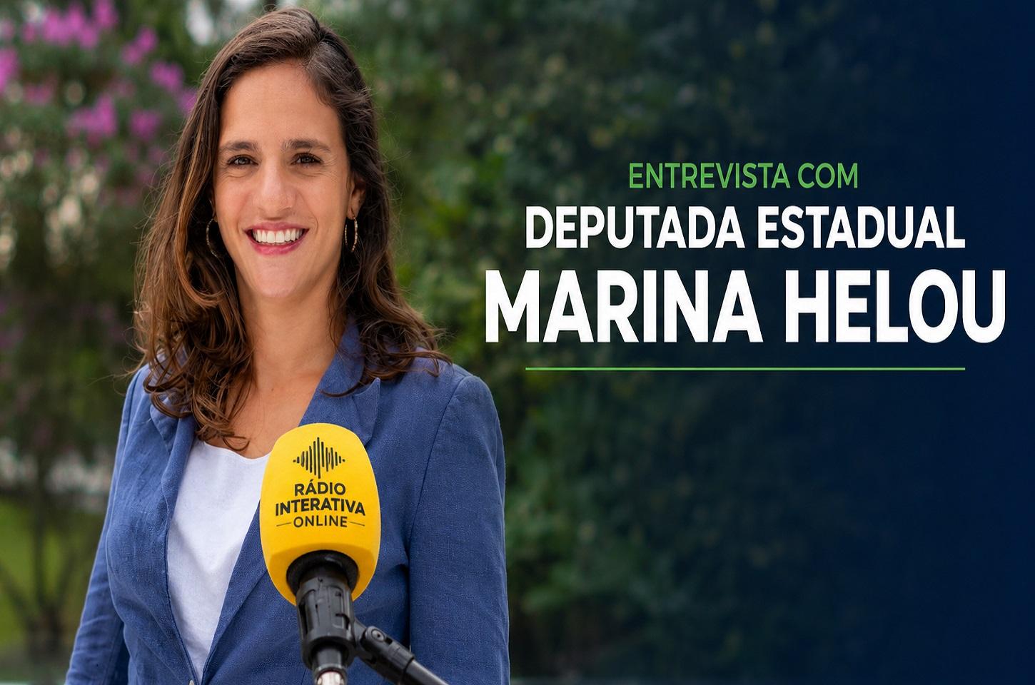 Deputada Estadual Marina Helou defende limites ao uso de celulares nas escolas e fala sobre infância, clima e segurança pública
