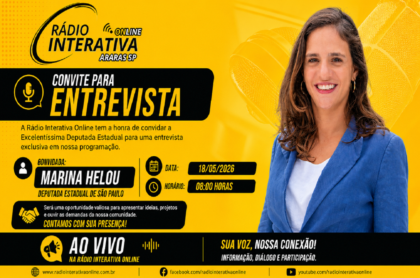 ENTREVISTA ESPECIAL - DEPUTADA ESTADUAL MARINA HELOU - 18/05/2026 
