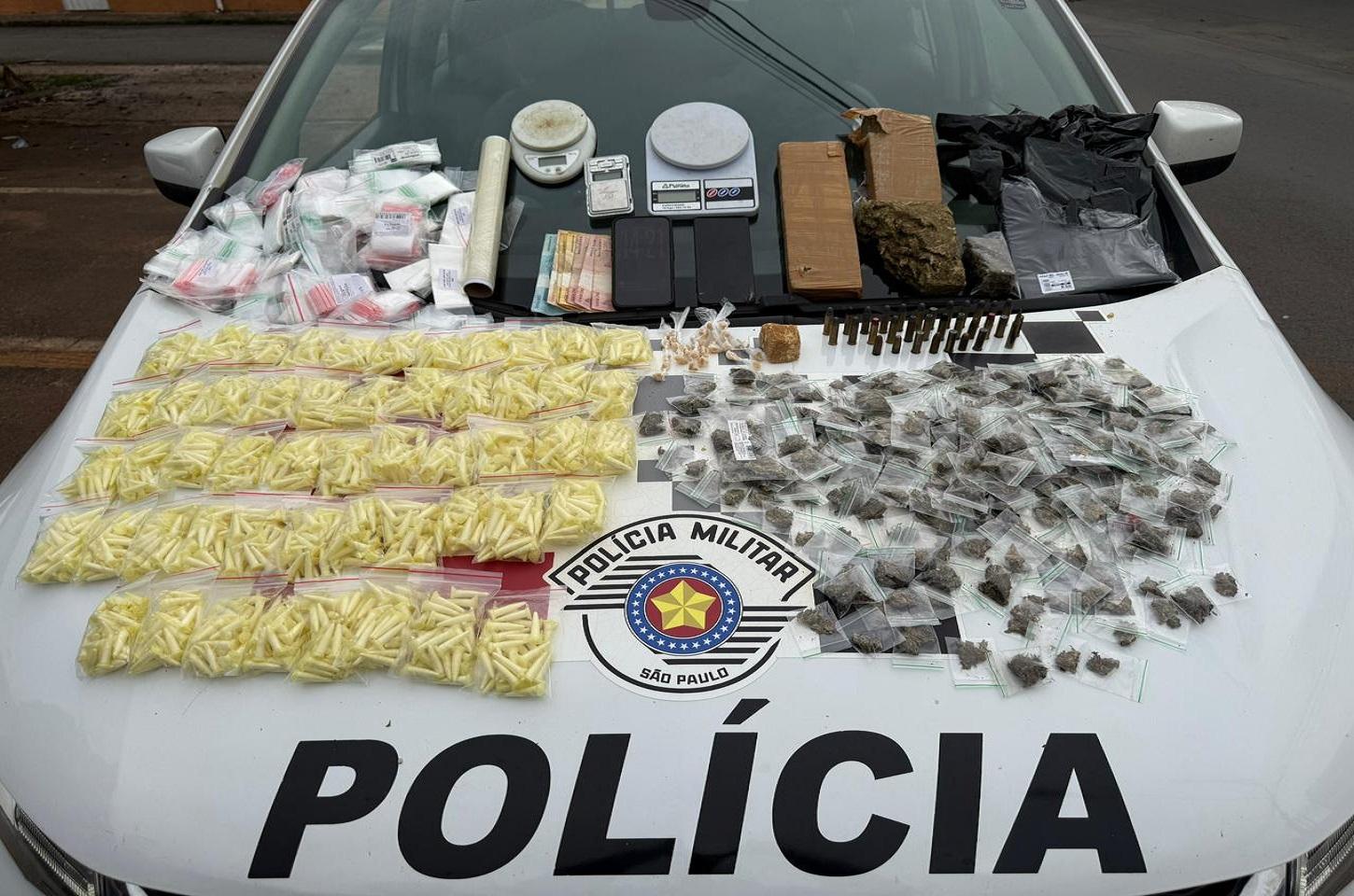 Polícia Militar apreende mais de 3,5 kg de drogas e munições de uso restrito em Limeira