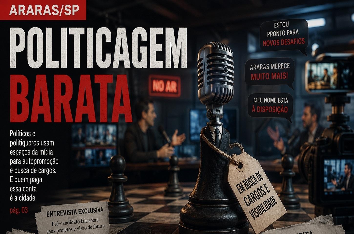 Política ou Palanque? Quando a mídia vira trampolim eleitoral em Araras/SP