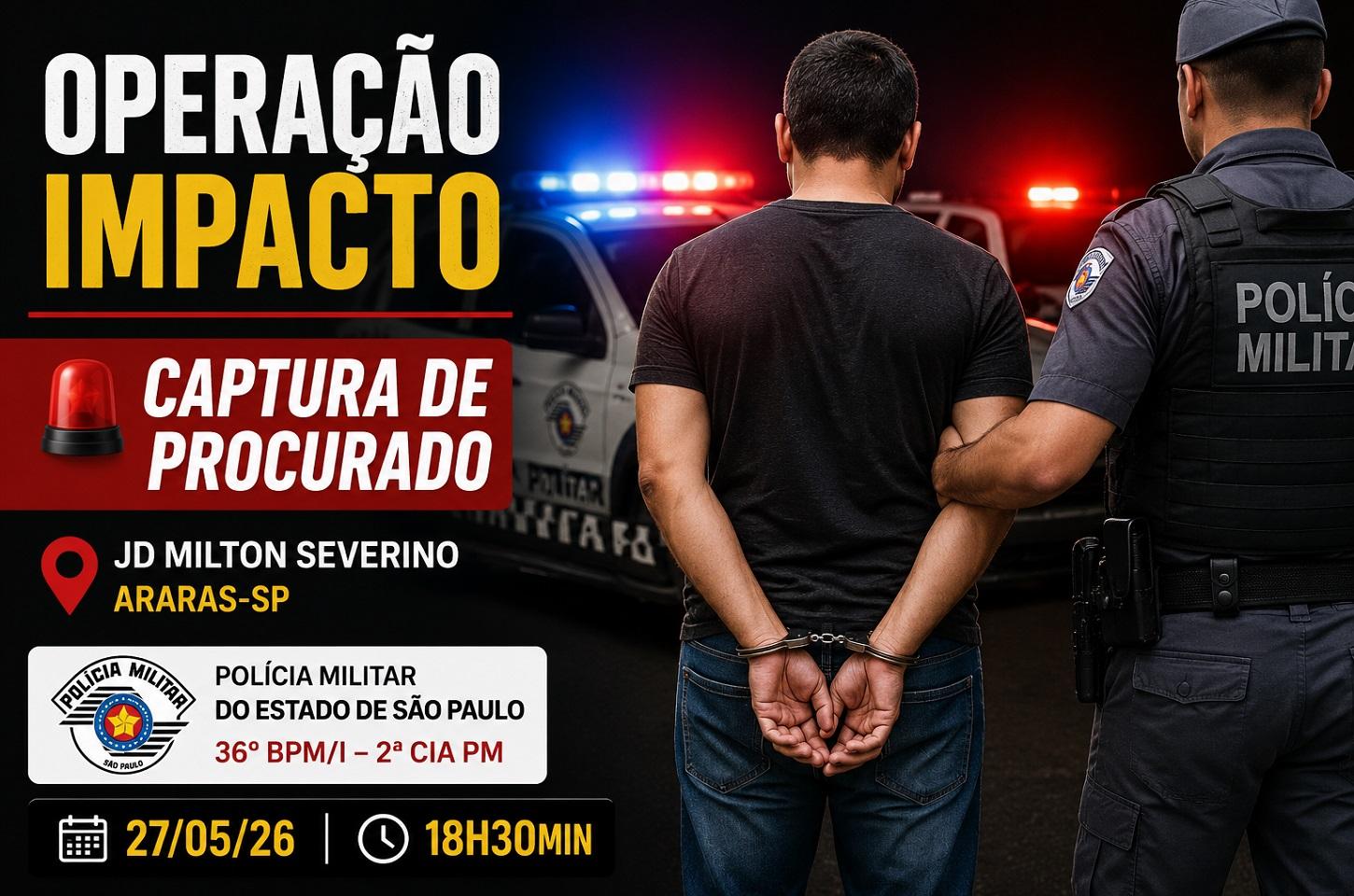 Procurado pela Justiça é capturado no Jardim Aeroporto em Araras SP
