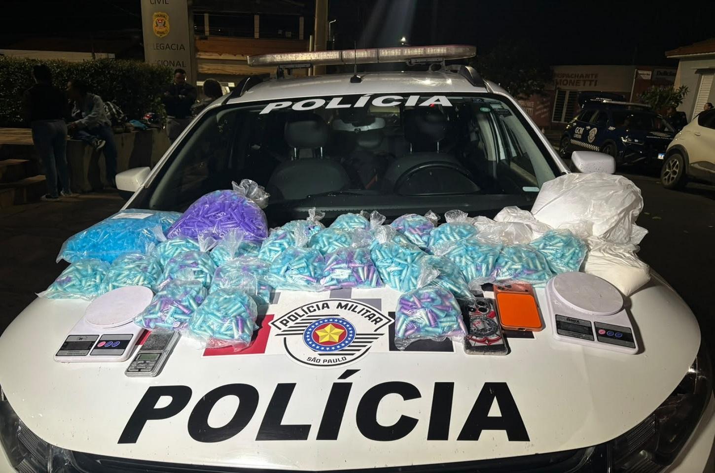 Fuga em alta velocidade termina com três presos e apreensão de mais de 10 quilos de cocaína em Limeira SP