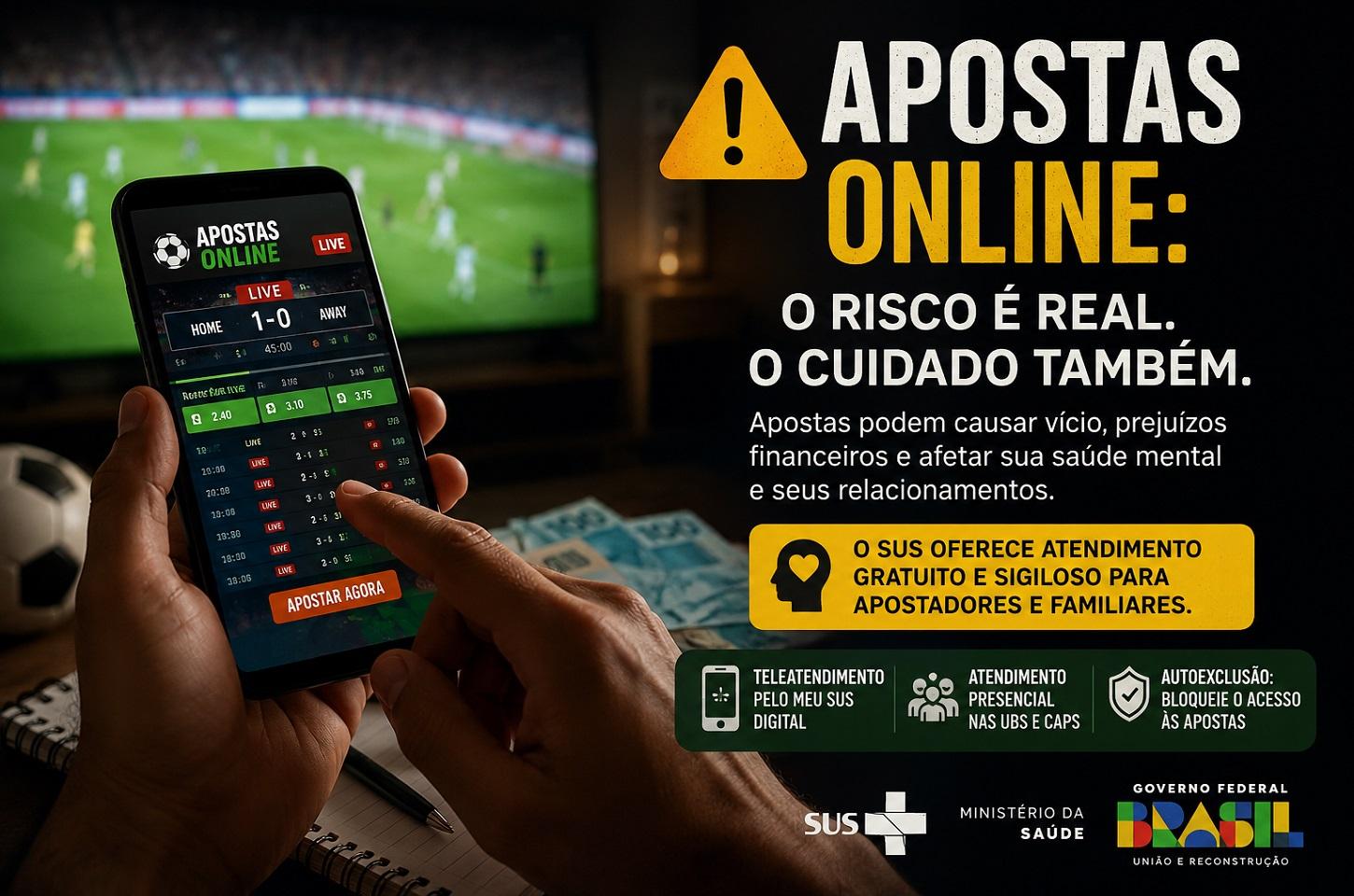Apostas online: campanha alerta para vício e problemas de saúde mental