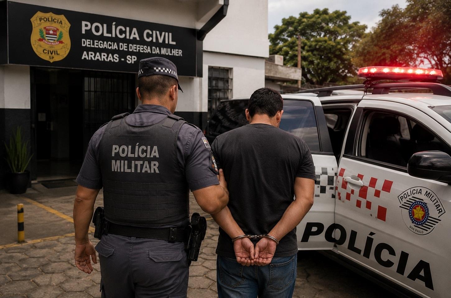 Polícia Militar prende homem em flagrante por violência doméstica durante Operação Impacto em Araras
