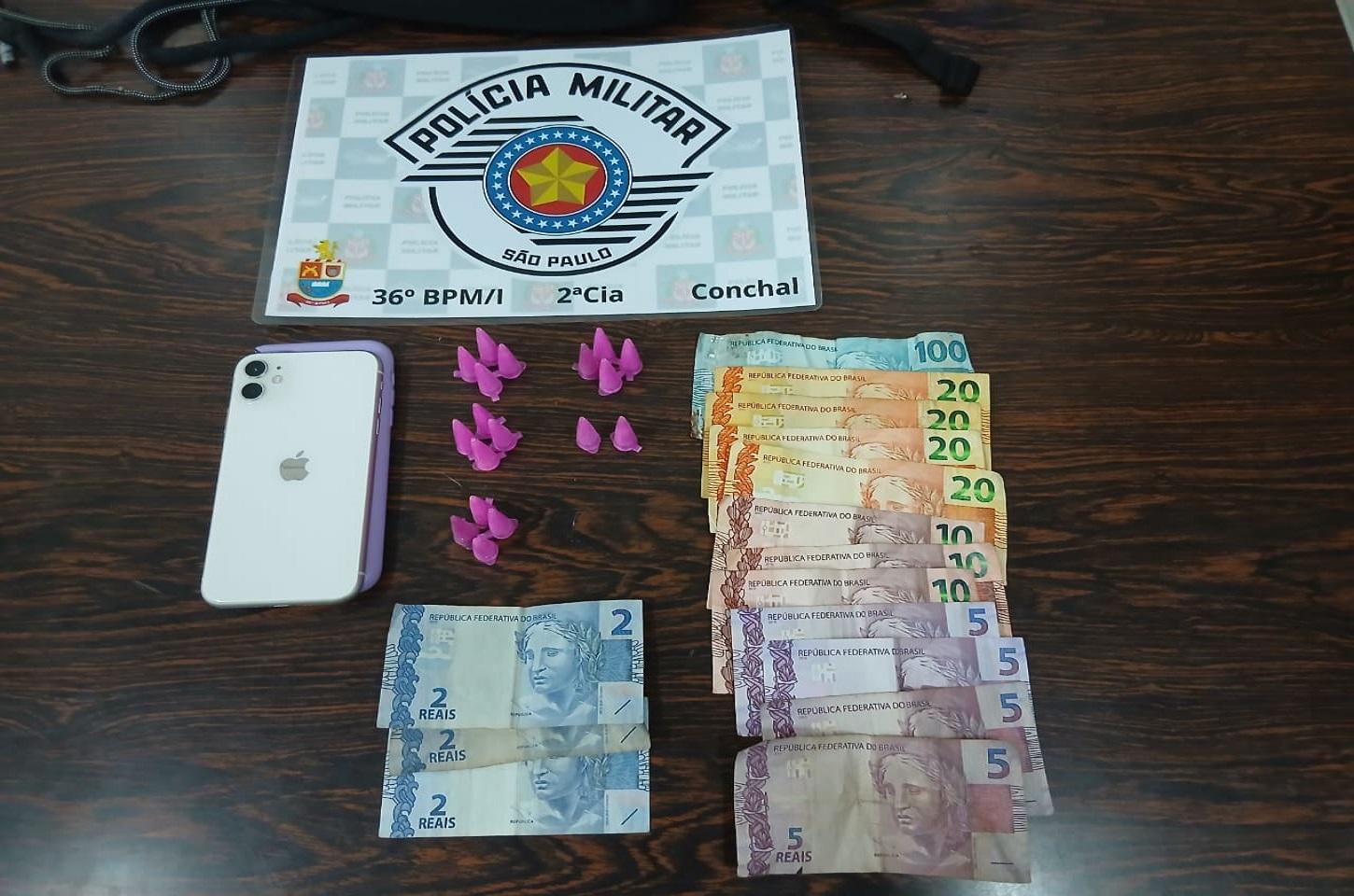 TRÁFICO DE DROGAS É COIBIDO DURANTE OPERAÇÃO IMPACTO EM CONCHAL SP