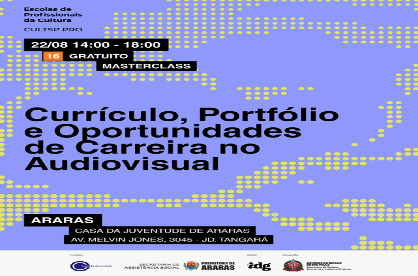 Araras recebe masterclasses para ingresso no mercado de trabalho