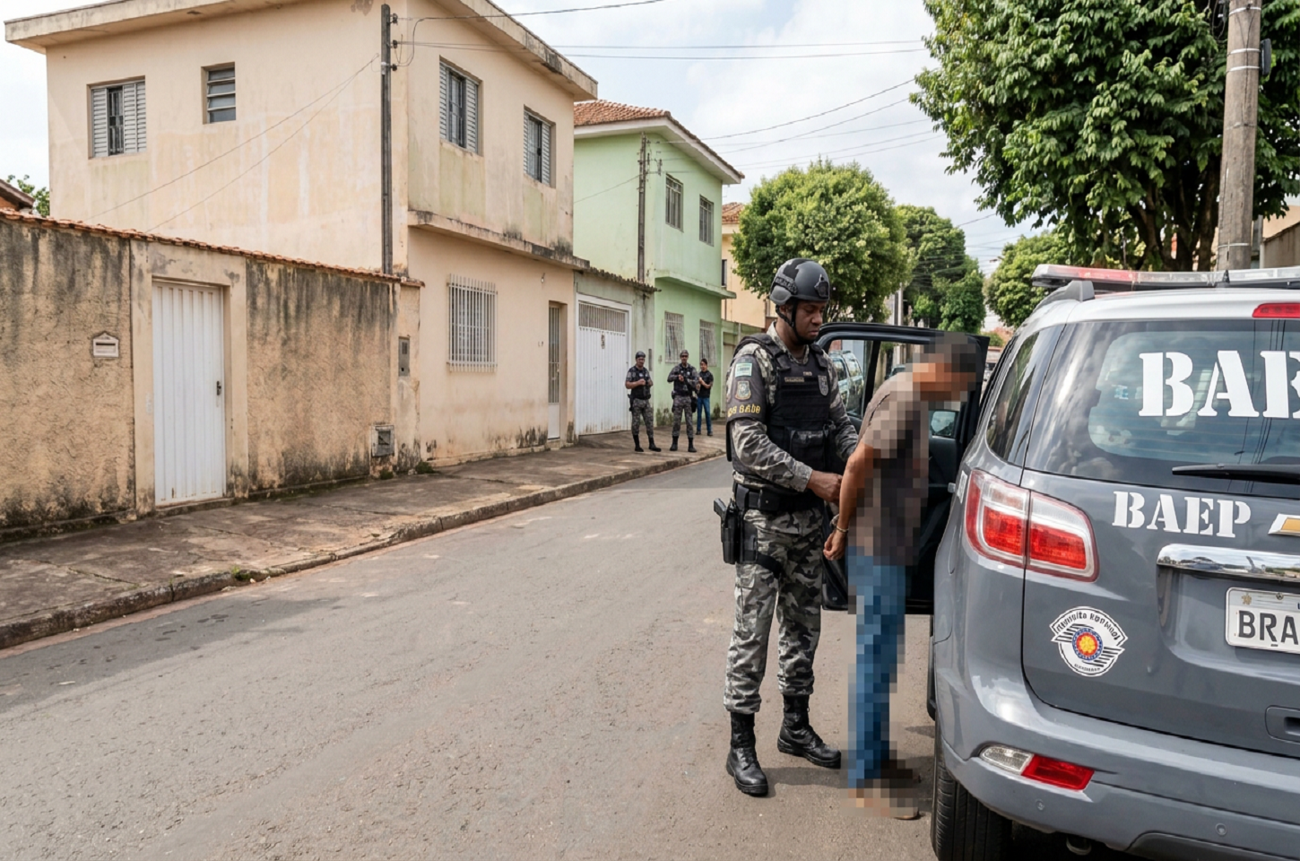 Homem procurado pela Justiça é capturado durante patrulhamento do BAEP em São Pedro SP