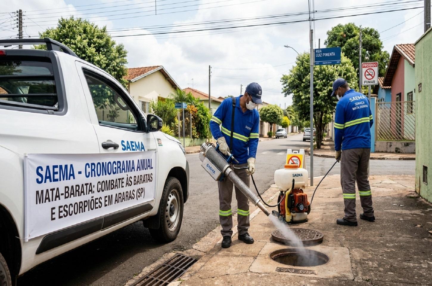 SAEMA divulga cronograma anual do serviço “mata-barata”