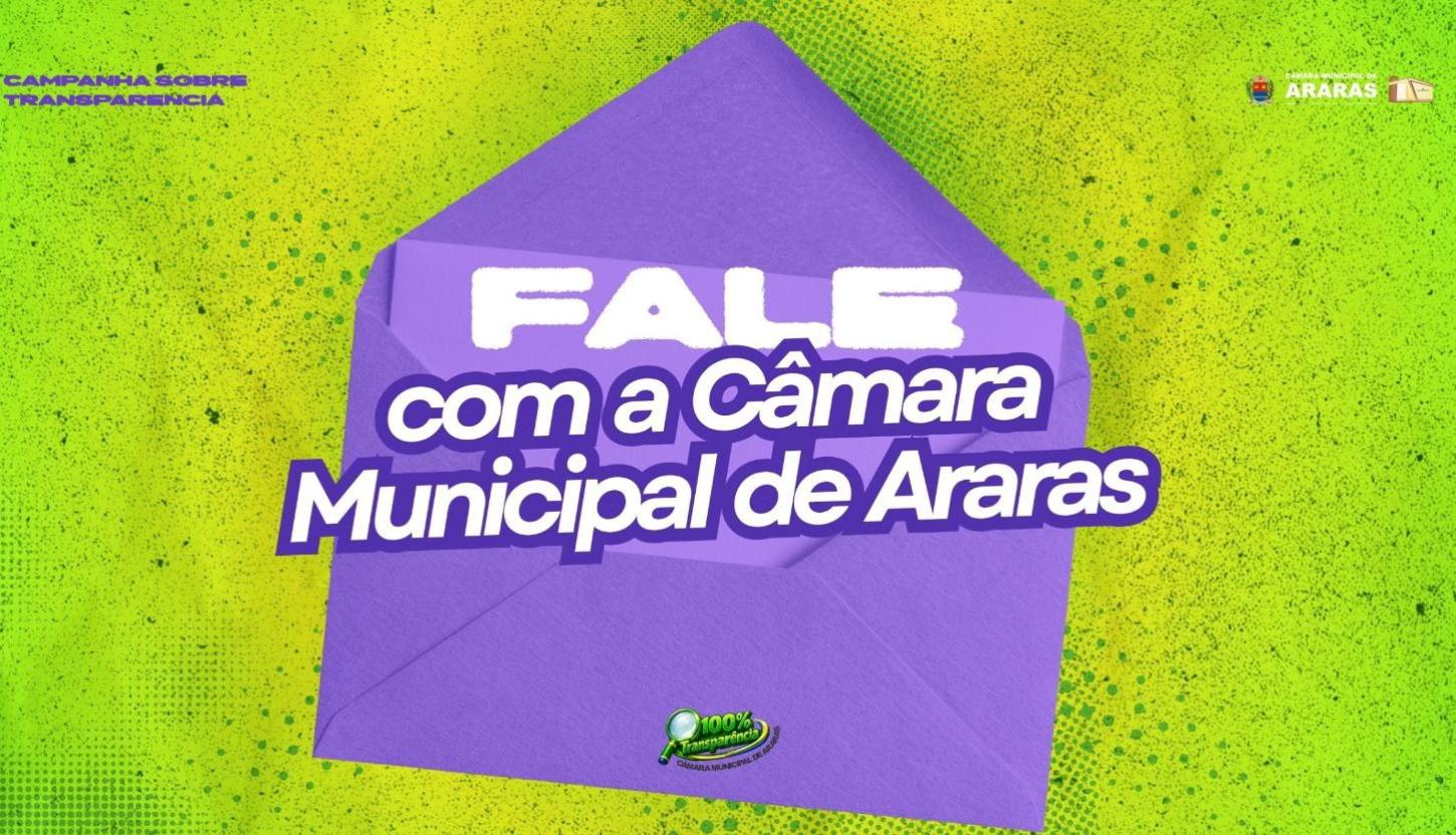 Fale com a Câmara Municipal de Araras