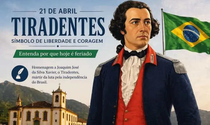 21 de Abril: Entenda por que hoje é feriado de Tiradentes