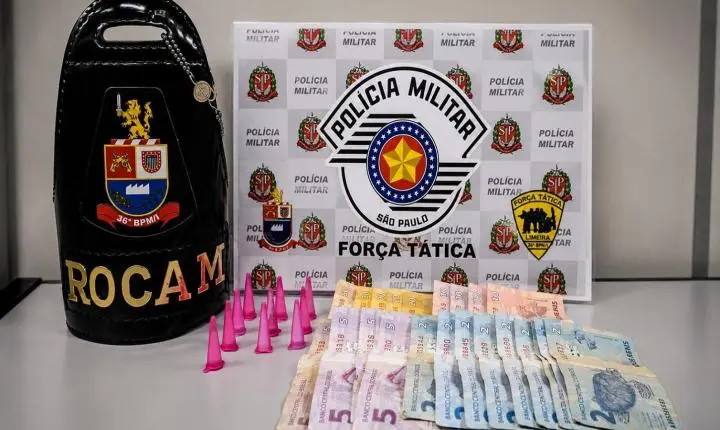Adolescente é apreendido com porções de cocaína durante ação policial em Conchal/SP