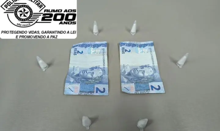 Adolescente é apreendido por ato infracional de tráfico de drogas durante patrulhamento da Polícia Militar em Leme SP